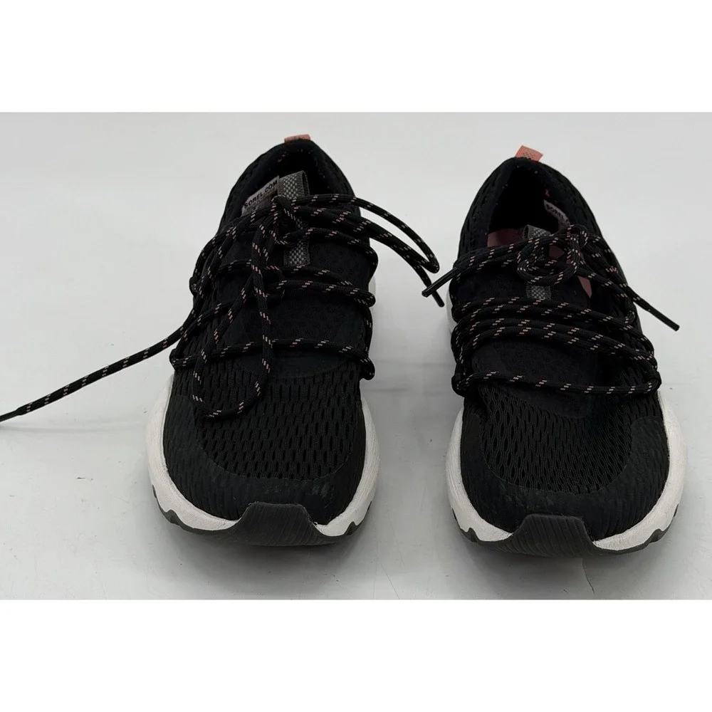 Sorel Shoes Womens‎ 9.5 Black Pink Kinetic Impact Lace Up Athletic Sneakers Walk
